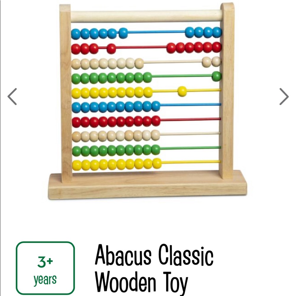 Melissa & Doug Abacus Classic Wooden Toy